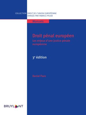 cover image of Droit pénal européen